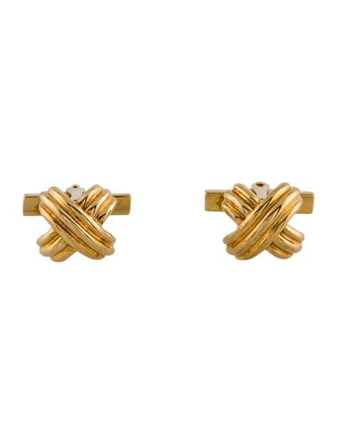 vintage tiffany cufflinks replica|Tiffany & Co. 18K Vintage 1992 X Cufflinks (TIF253219).